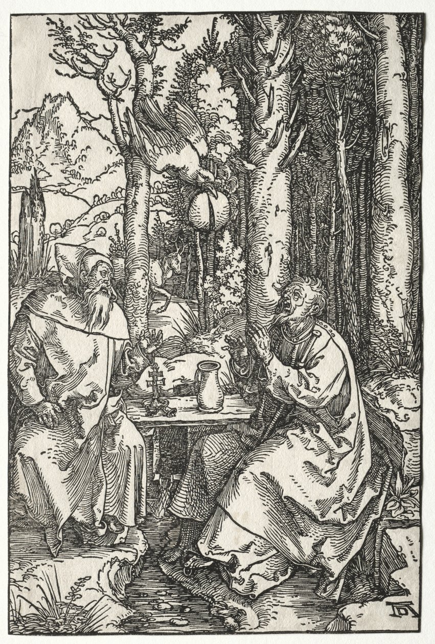 Szent Antal látogatása Remete Szent Pálnál alkotó: Albrecht Dürer