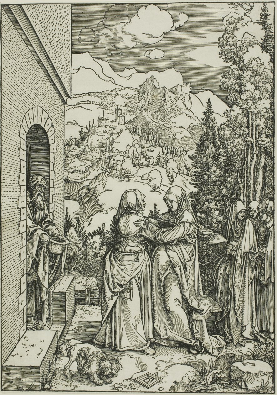 A látogatás, a Szűz életéből alkotó: Albrecht Dürer