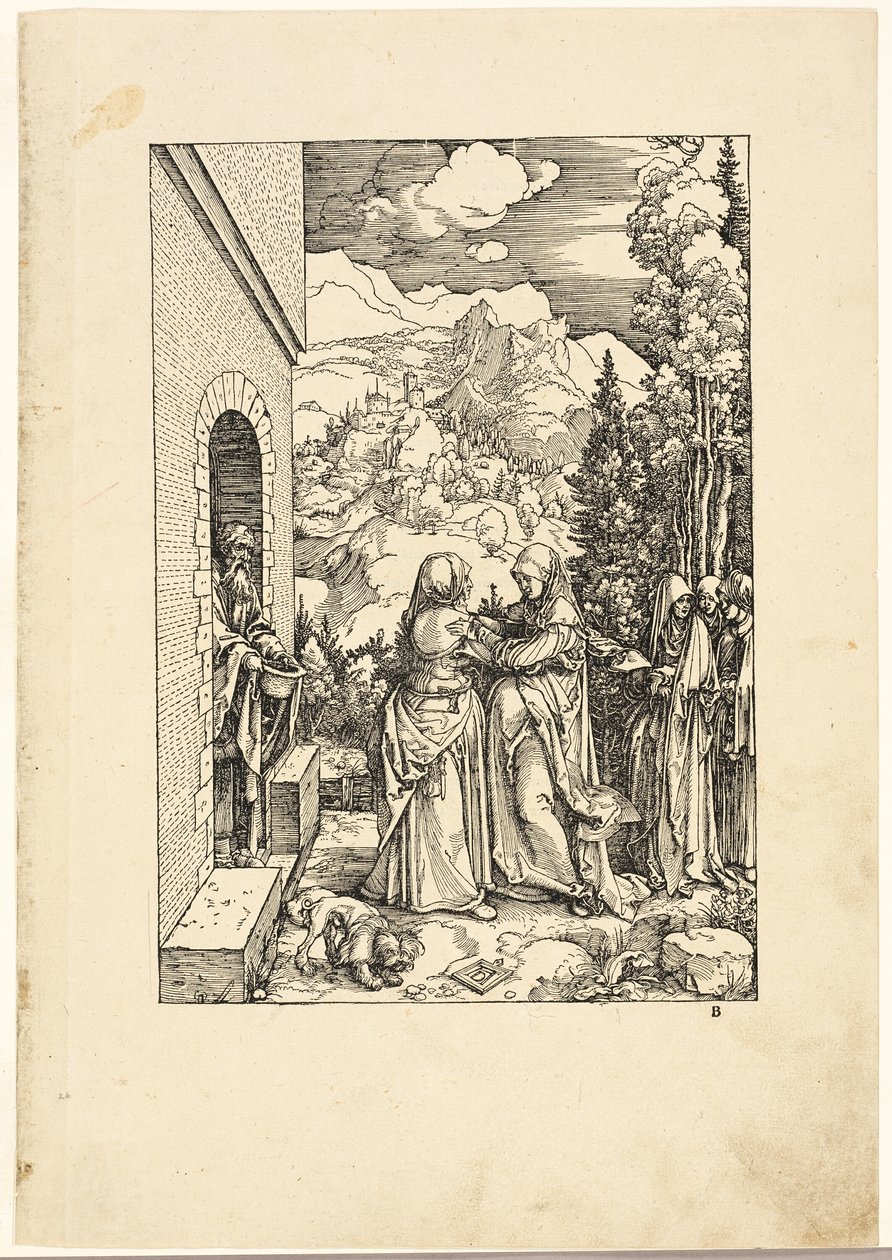 A látogatás, a Szűz életéből alkotó: Albrecht Dürer