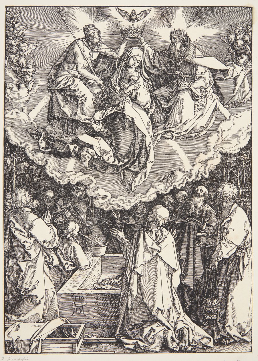 A Szűzanya mennybevétele és megkoronázása alkotó: Albrecht Dürer