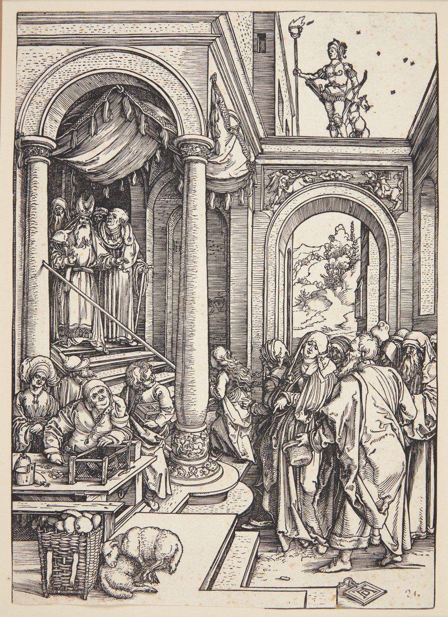Szűzanya bemutatása a templomban alkotó: Albrecht Dürer
