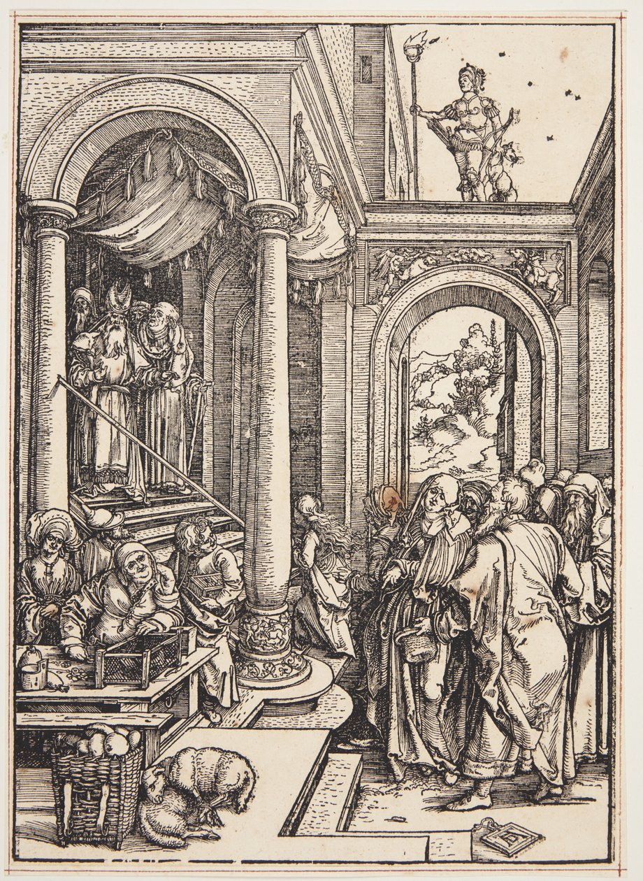 Szűzanya bemutatása a templomban alkotó: Albrecht Dürer