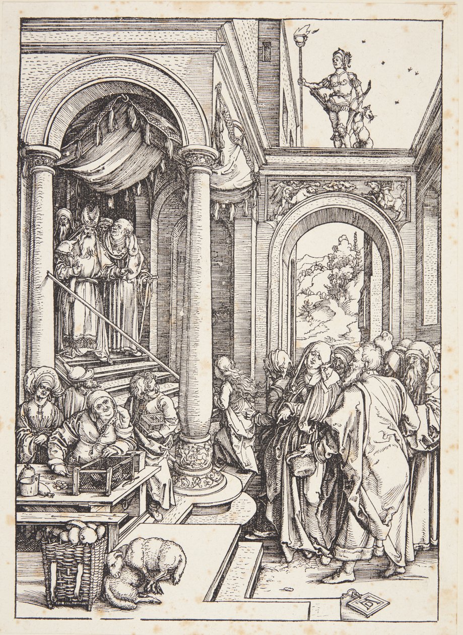 Szűzanya bemutatása a templomban alkotó: Albrecht Dürer