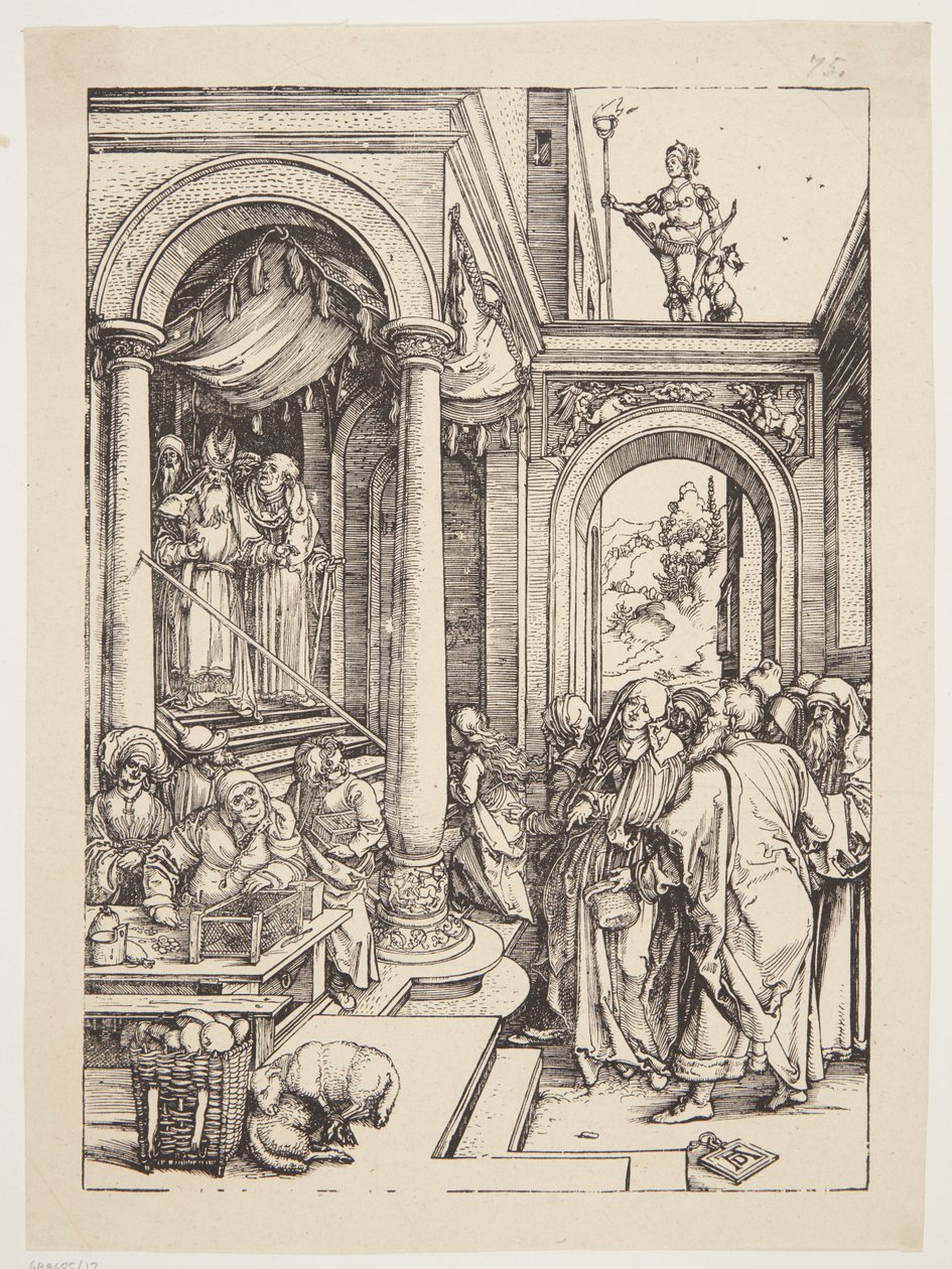Szűzanya bemutatása a templomban alkotó: Albrecht Dürer