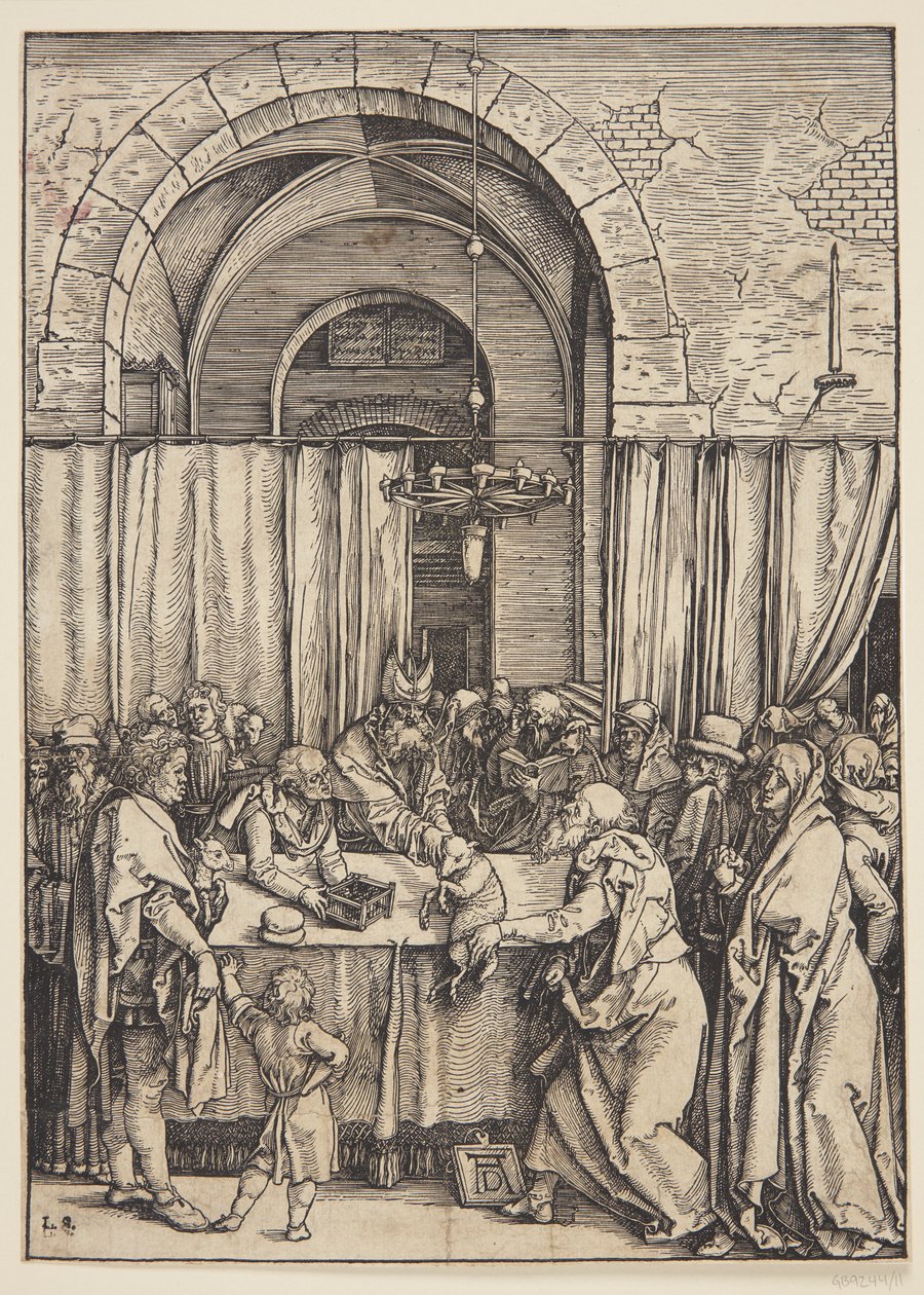 Joachim felajánlásának elutasítása alkotó: Albrecht Dürer
