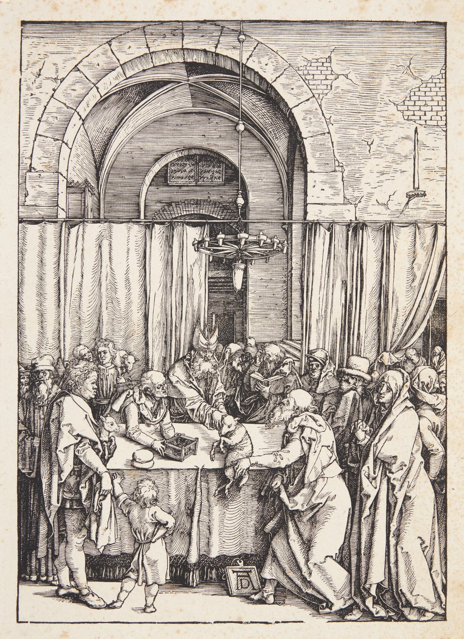 Joachim felajánlásának elutasítása alkotó: Albrecht Dürer