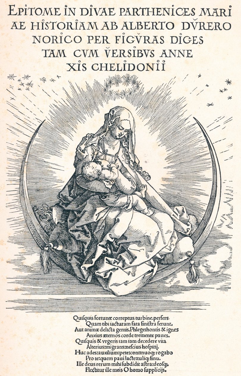 A Szűz élete címlapja, 1511 1906 alkotó: Albrecht Dürer