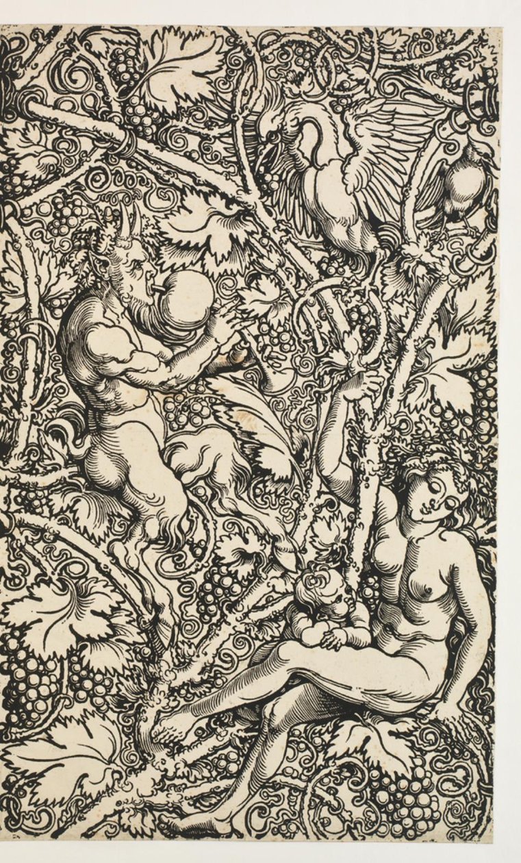 Két minta gobelinhez szatyrcsaláddal alkotó: Albrecht Dürer