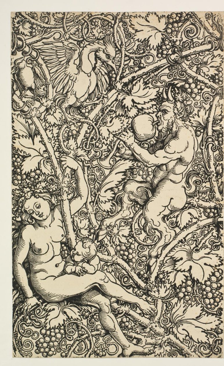 Két minta gobelinhez szatyrcsaláddal alkotó: Albrecht Dürer