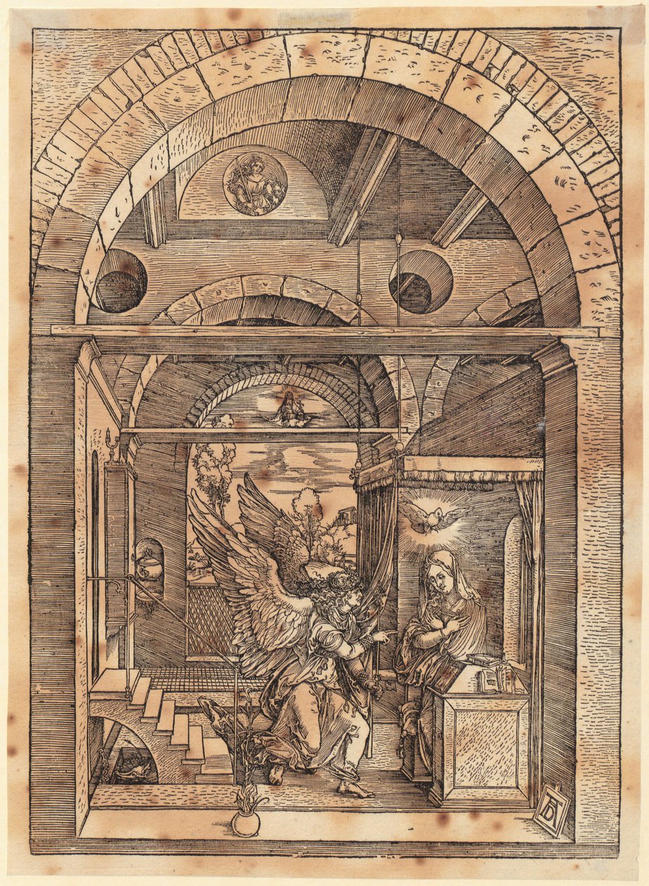 Mária eljegyzése, a „Mária élete” sorozat 7. lapja alkotó: Albrecht Dürer