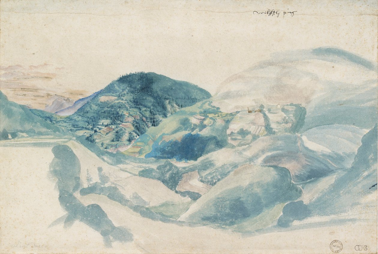 Kilátás a Val de Cembra Wehlsch pirgra, c1500-1528 alkotó: Albrecht Dürer