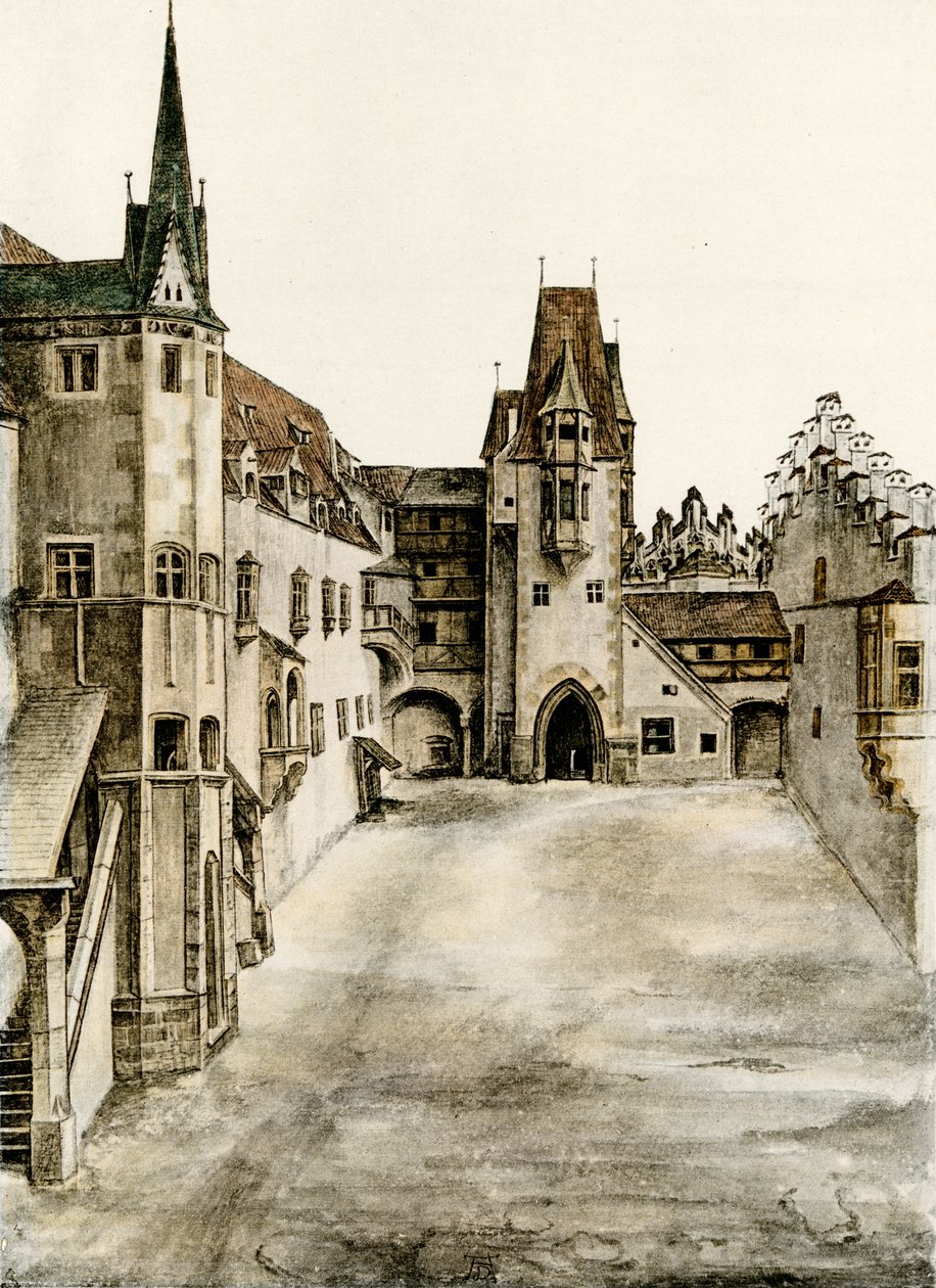 Kilátás a kastély udvarára alkotó: Albrecht Dürer