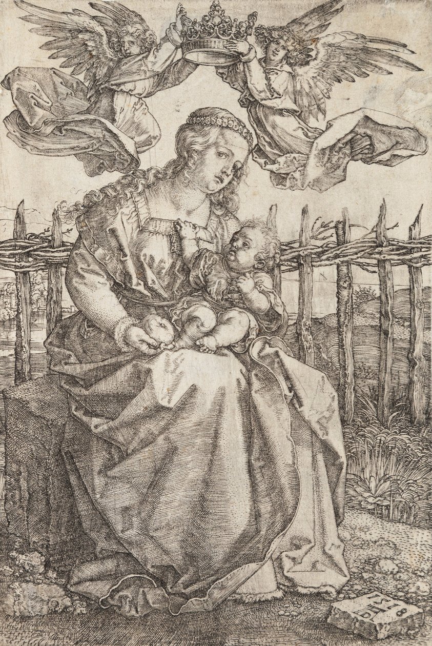 Szűz Máriát két angyal koronázta meg, 1518 alkotó: Albrecht Dürer