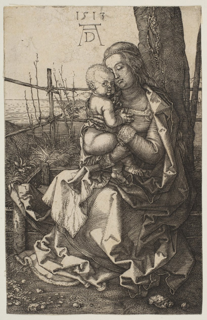 Szűz és gyermek egy fán ülve, 1513. alkotó: Albrecht Dürer