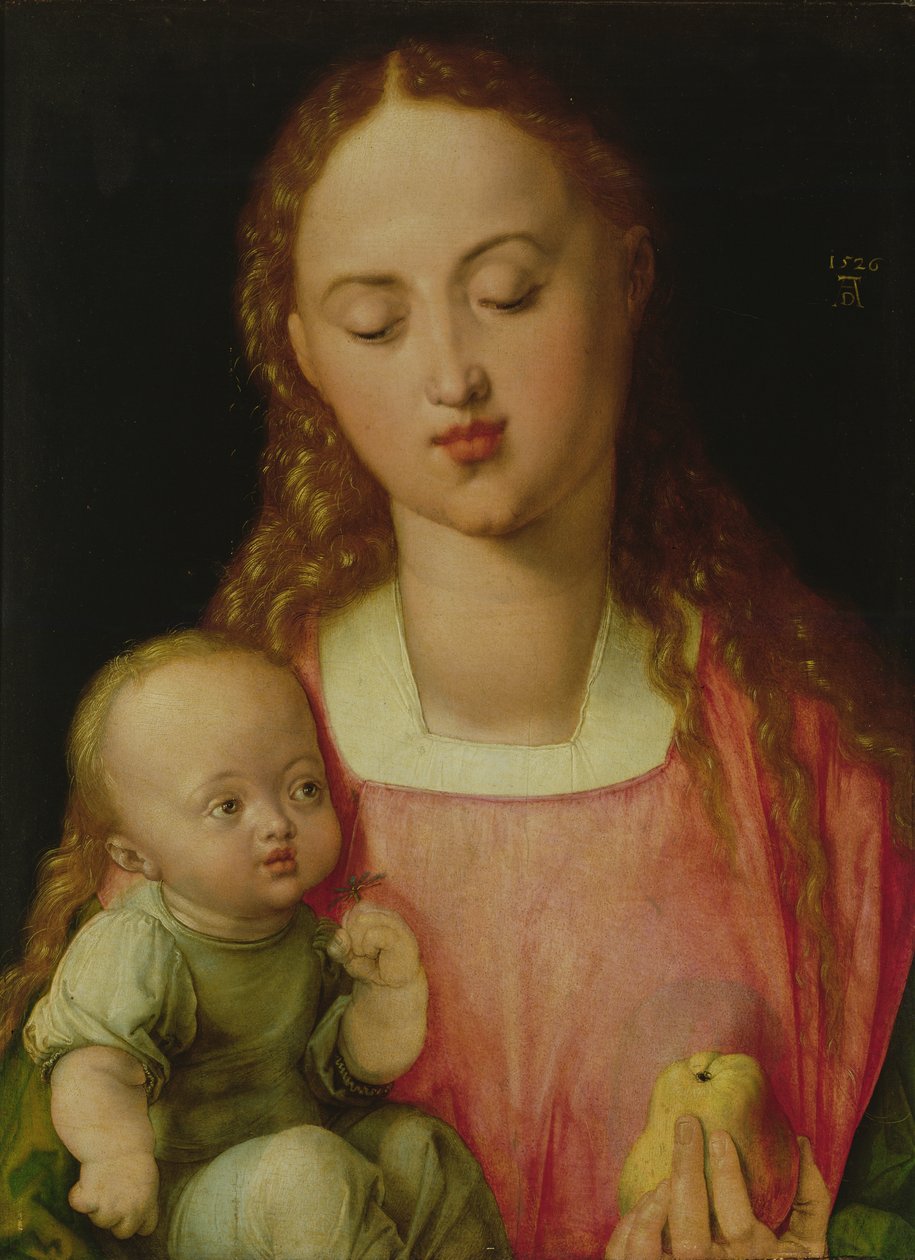 Szűz és gyermek, más néven Szűz a körtével, 1526 alkotó: Albrecht Dürer