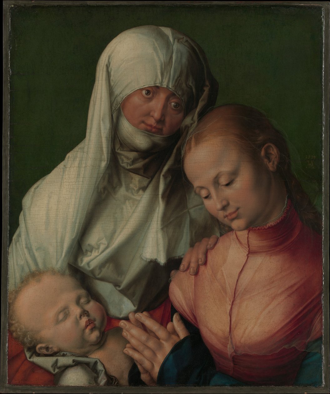 Szűz Mária a gyermekkel és Szent Annával alkotó: Albrecht Dürer