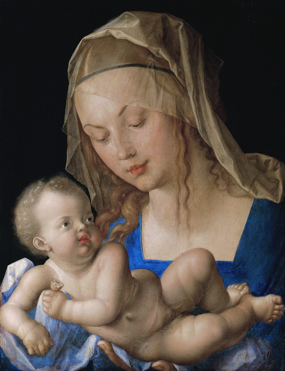 Szűz és gyermeke körtével alkotó: Albrecht Dürer