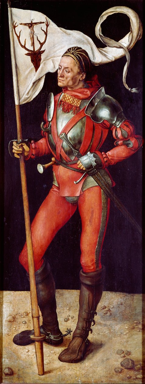 Paumgartner oltárkép: „” Szent Eustachius”” Albrecht Durer (1471-1528) festménye 1504 kb. Nap. 157x61 cm München, Alte Pinakothek alkotó: Albrecht Dürer