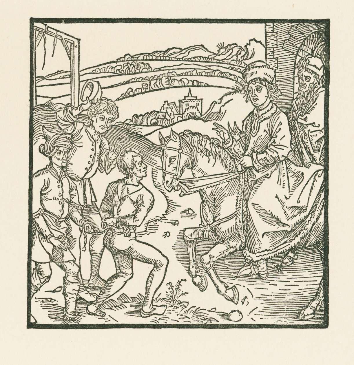 Catonet megvált egy gonosztevőt az akasztófától alkotó: Albrecht Dürer or Duerer