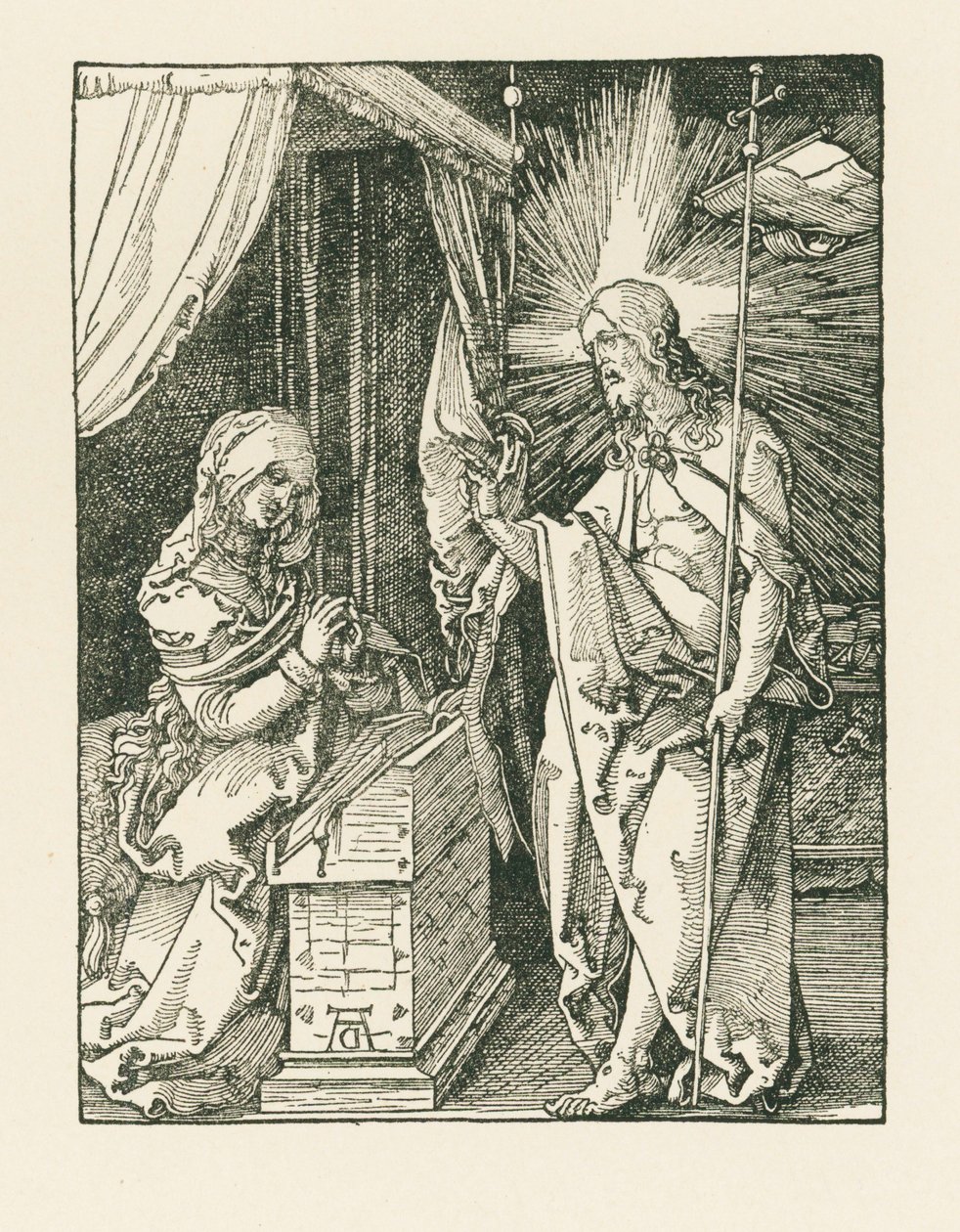 Krisztus megjelenik anyjának, 1510 körül (fametszet) alkotó: Albrecht Dürer or Duerer