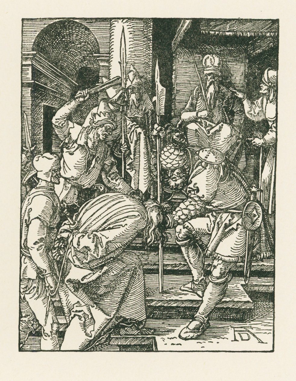 Krisztus Annás előtt, 1508-09 körül (fametszet) alkotó: Albrecht Dürer or Duerer