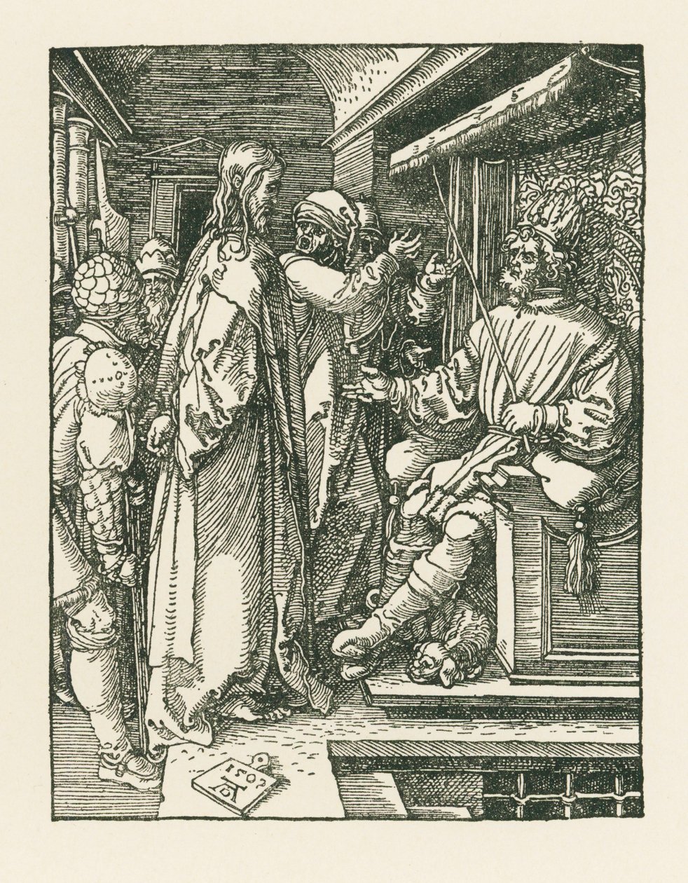 Krisztus Heródes előtt alkotó: Albrecht Dürer or Duerer
