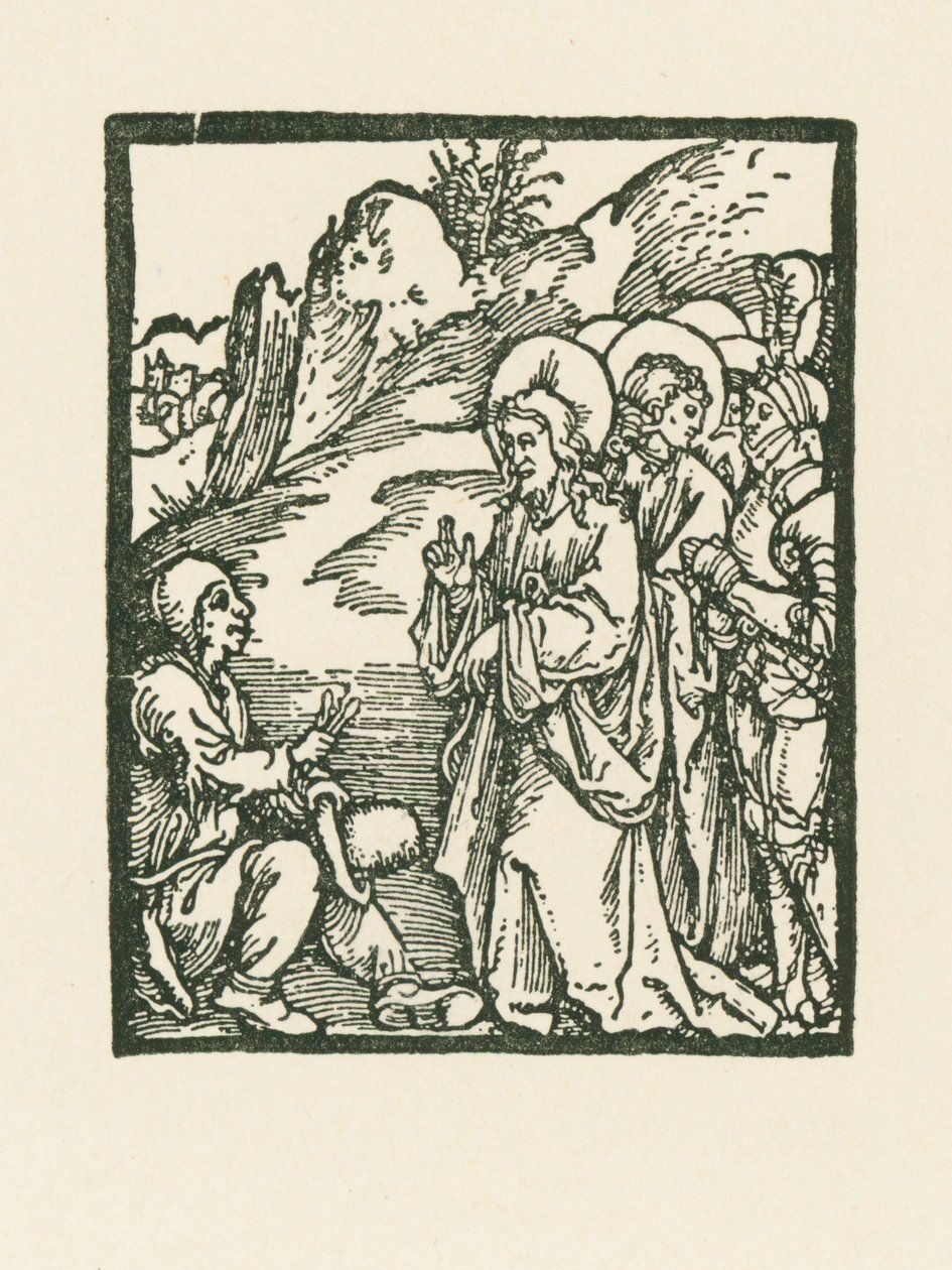 Krisztus meggyógyít egy leprást alkotó: Albrecht Dürer or Duerer