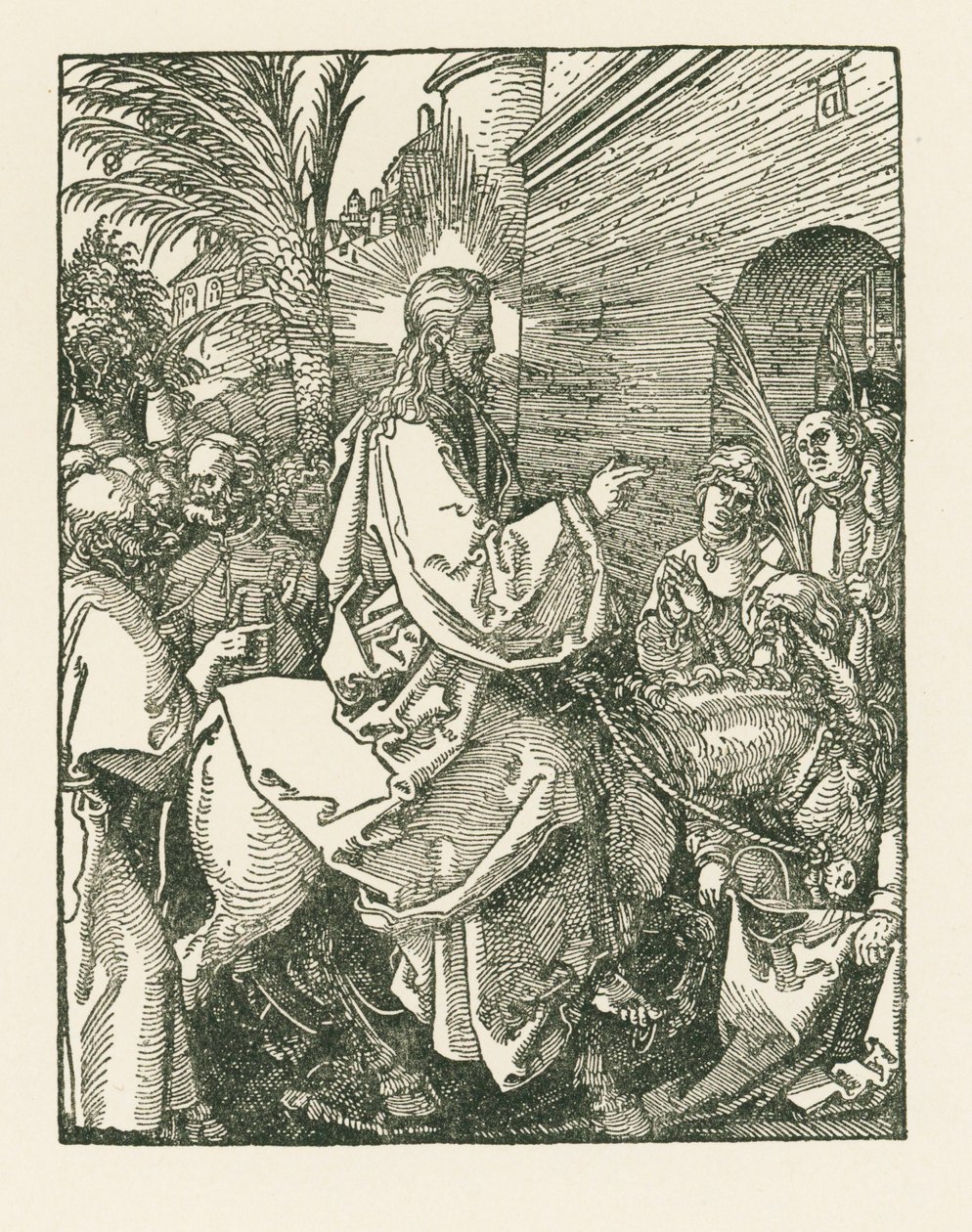 Krisztus bevonulása Jeruzsálembe, 1508-09 körül (fametszet) alkotó: Albrecht Dürer or Duerer