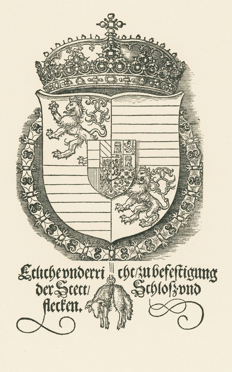 I. Ferdinánd, Csehország és Magyarország királyának címere alkotó: Albrecht Dürer or Duerer