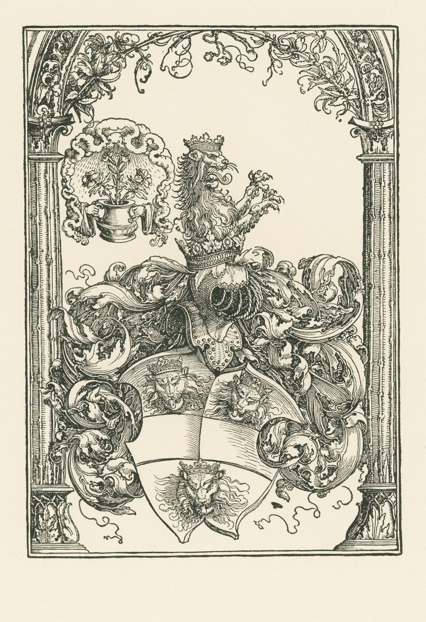 Jacob de Bannissis címere, 1515 körül (fametszet) alkotó: Albrecht Dürer or Duerer