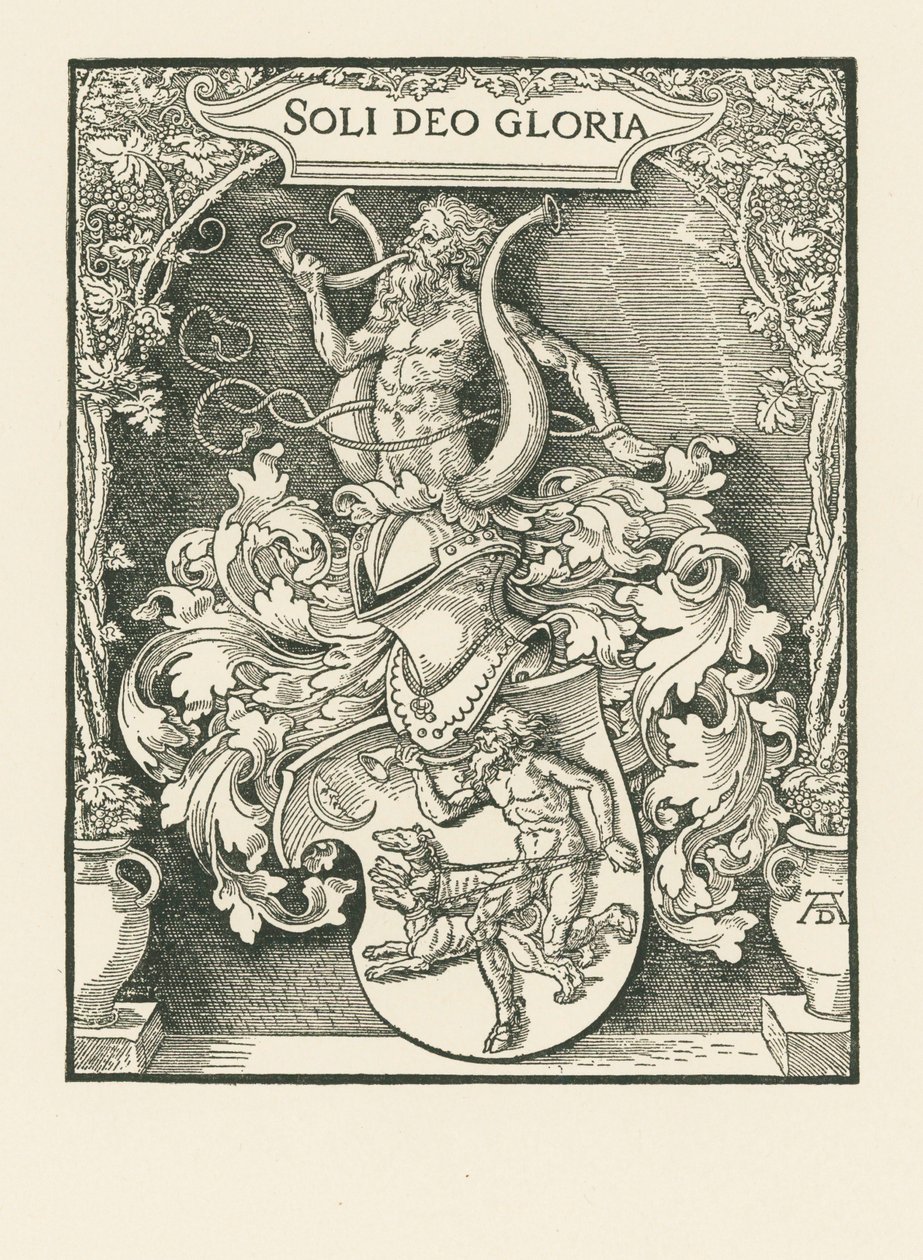 Johann Tscherte címere, 1518 körül (fametszet) alkotó: Albrecht Dürer or Duerer