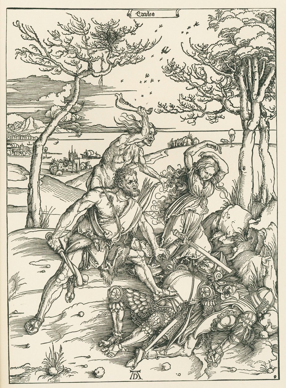 Ercules., 1496 körül (fametszet) alkotó: Albrecht Dürer or Duerer