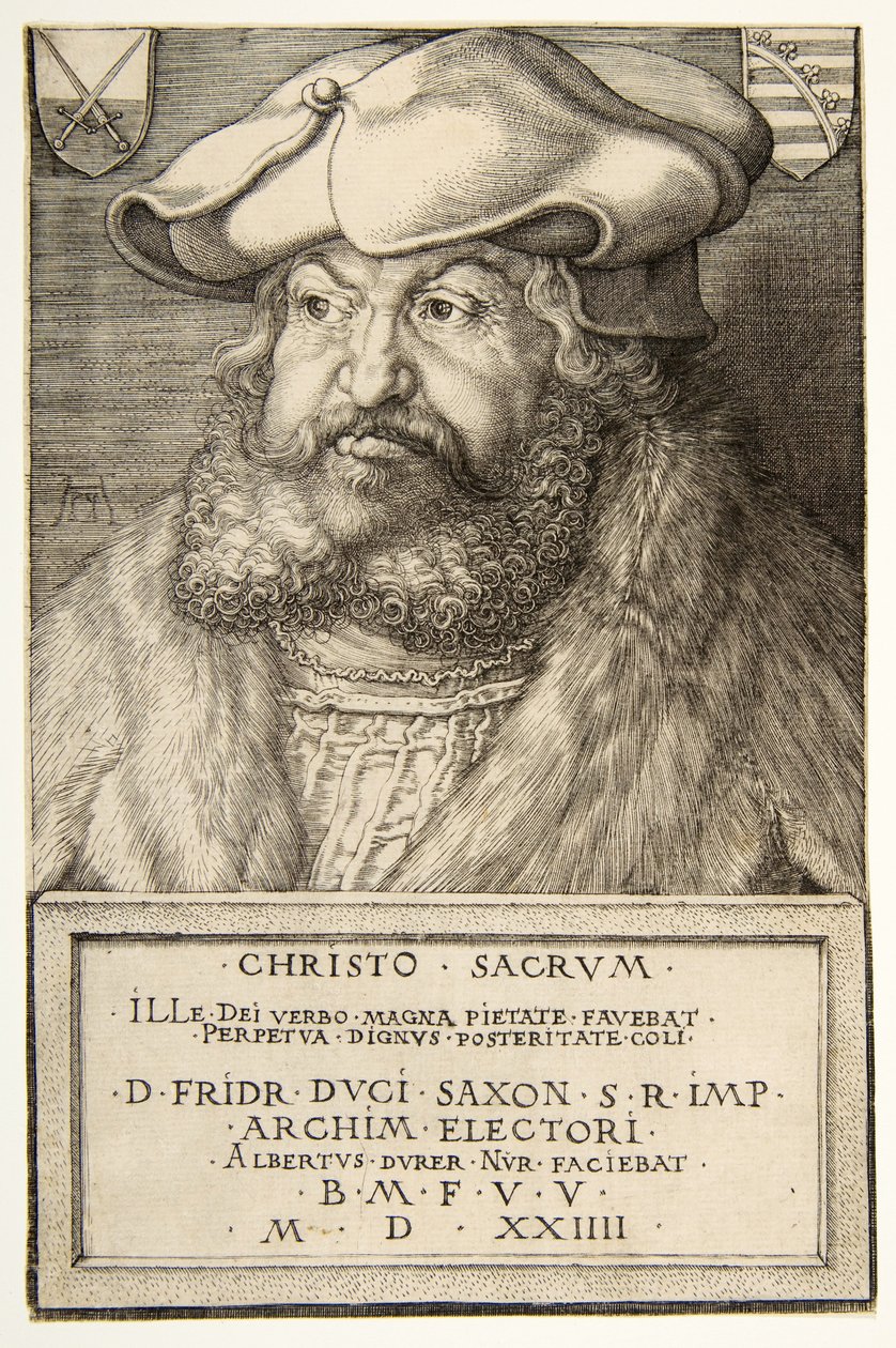 Bölcs Frigyes szász választófejedelem, kocsma. 1524 (metszet) alkotó: Albrecht Dürer