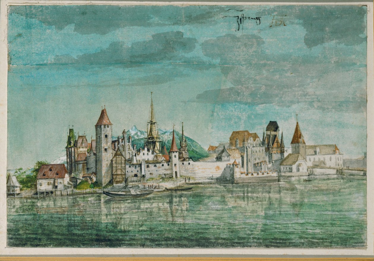 Innsbruck az Inn folyó túloldalán alkotó: Albrecht Dürer or Duerer