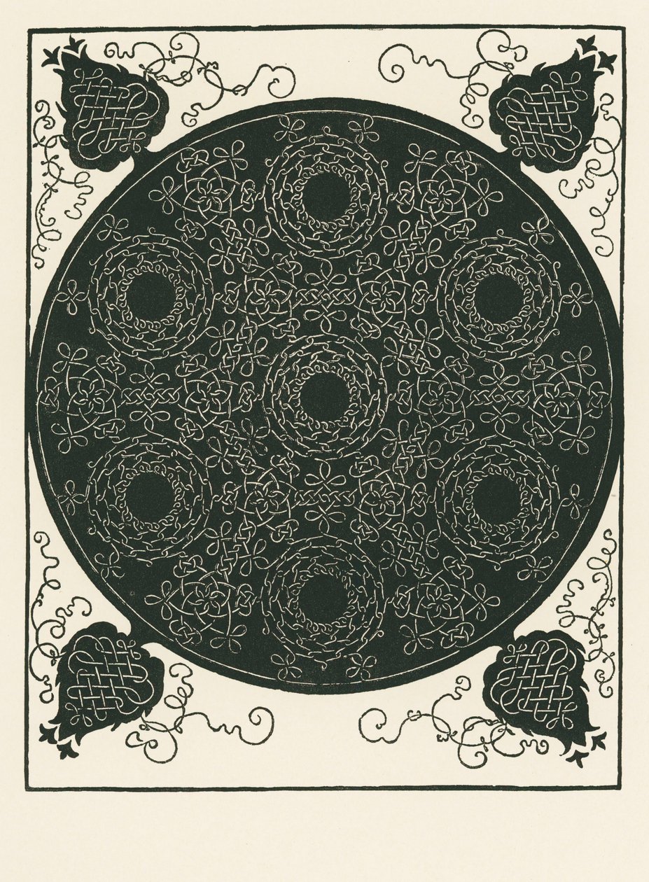 Csomó kis fekete körrel a közepén, amely hatszor ismétlődik. alkotó: Albrecht Dürer or Duerer