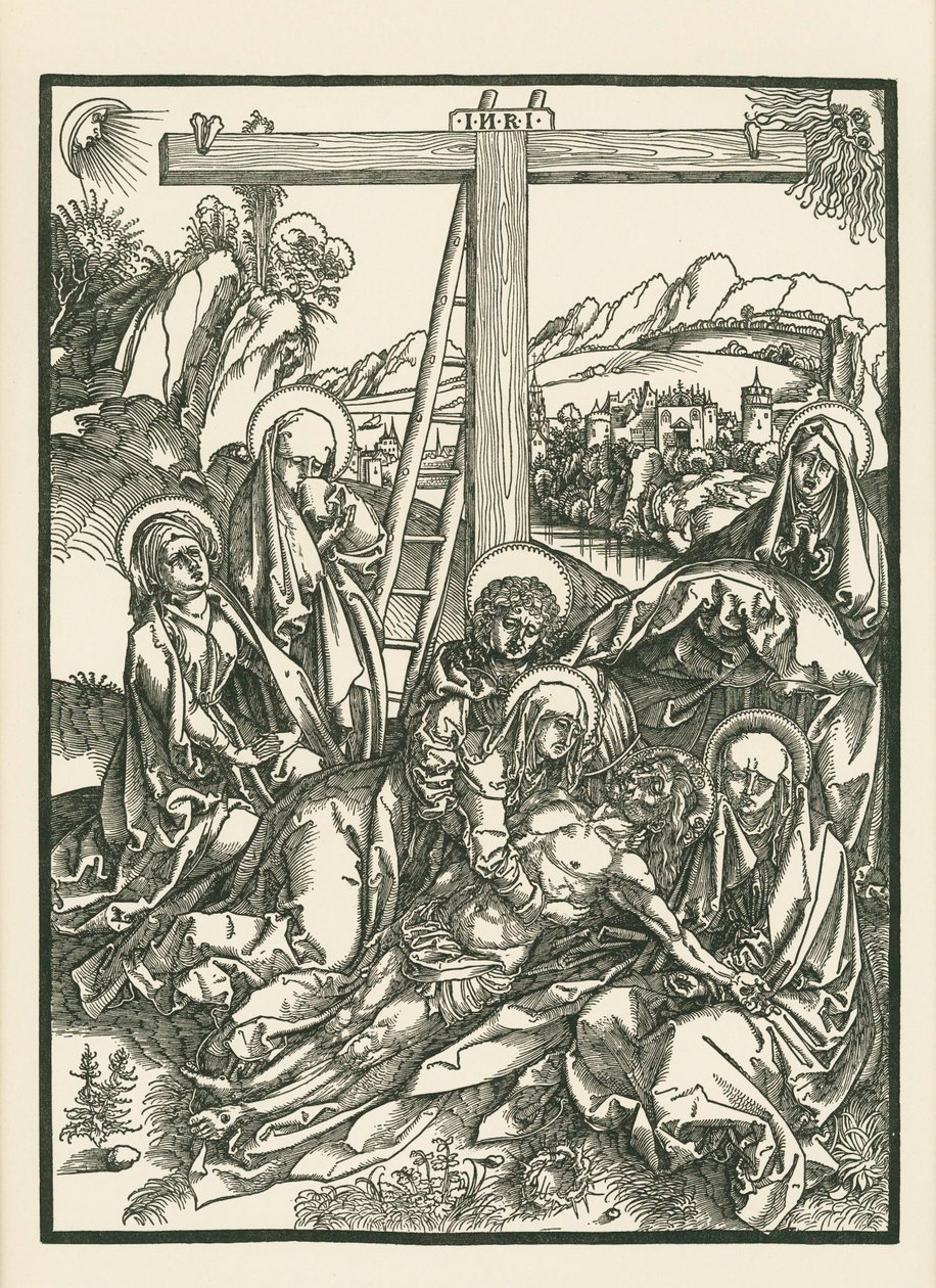 Krisztus siratása, 1500 körül (fametszet) alkotó: Albrecht Dürer or Duerer