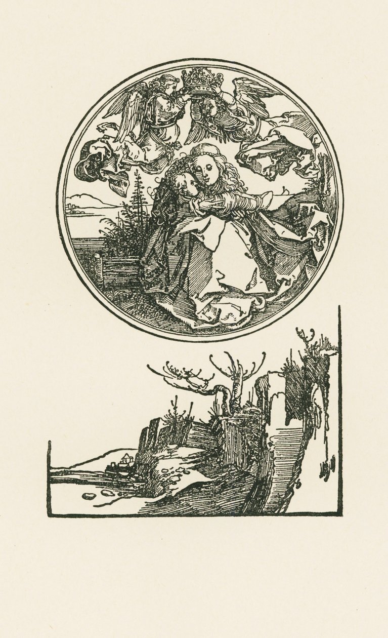Madonna körben, 1514 körül (fametszet) alkotó: Albrecht Dürer or Duerer