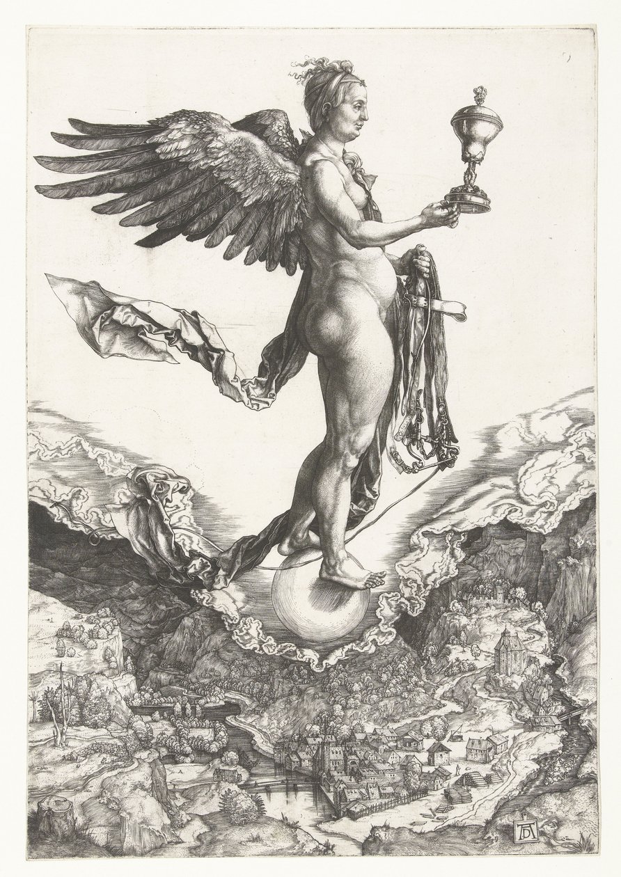 Nemesis (A nagy szerencse) alkotó: Albrecht Dürer or Duerer