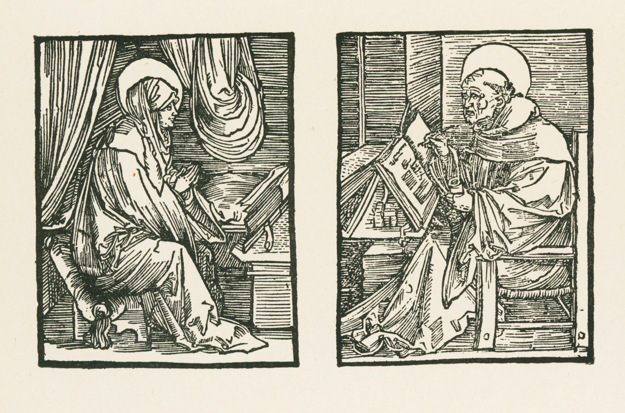 Szent Birgitta és Almastrai Szent Péter alkotó: Albrecht Dürer or Duerer