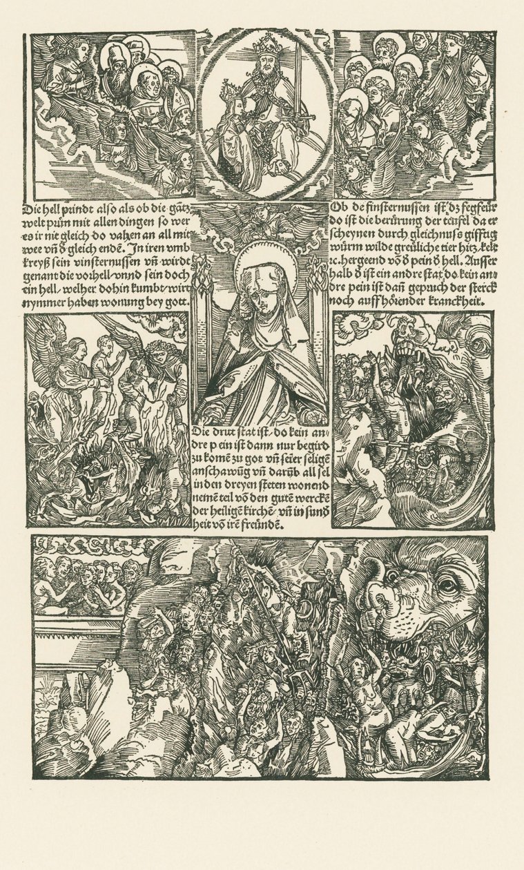 Szent Birgitta és a Szűzanya közbenjárása a kárhozottakért alkotó: Albrecht Dürer or Duerer
