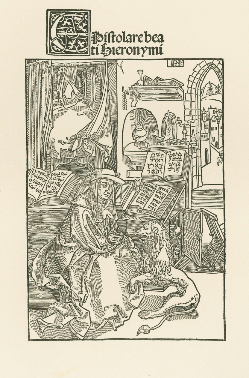Szent Jeromos a dolgozószobájában alkotó: Albrecht Dürer or Duerer