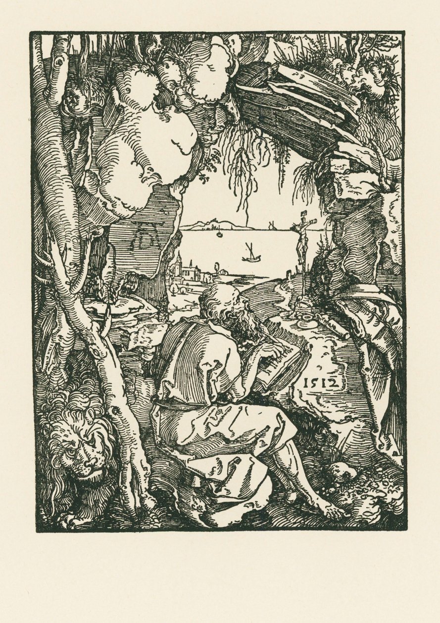 Szent Jeromos a barlangban alkotó: Albrecht Dürer or Duerer
