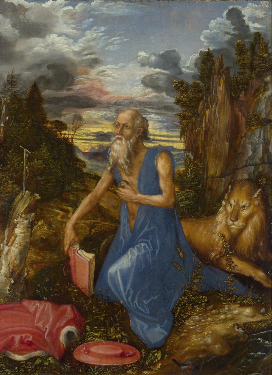 Szent Jeromos a vadonban, 1496 körül (olaj, fa) alkotó: Albrecht Dürer