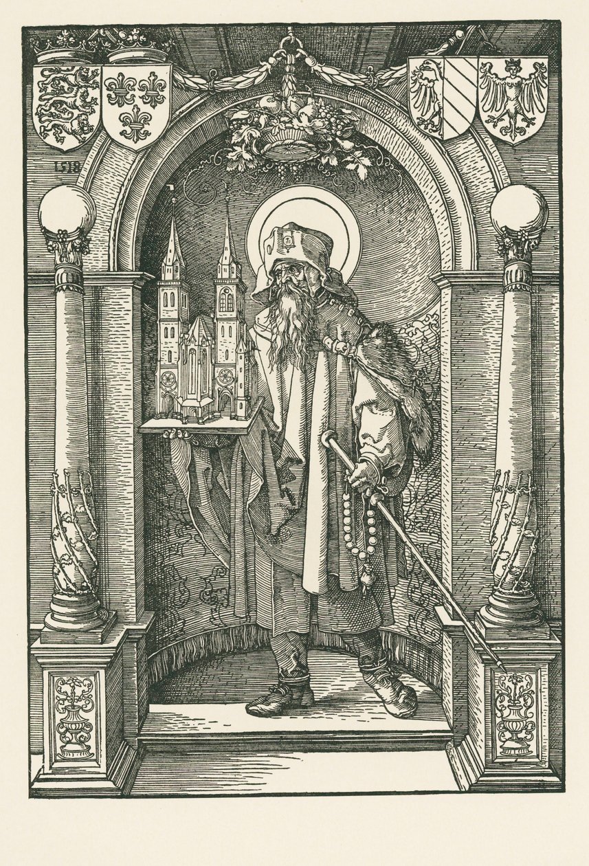 Szent Sebald a fülkében alkotó: Albrecht Dürer or Duerer