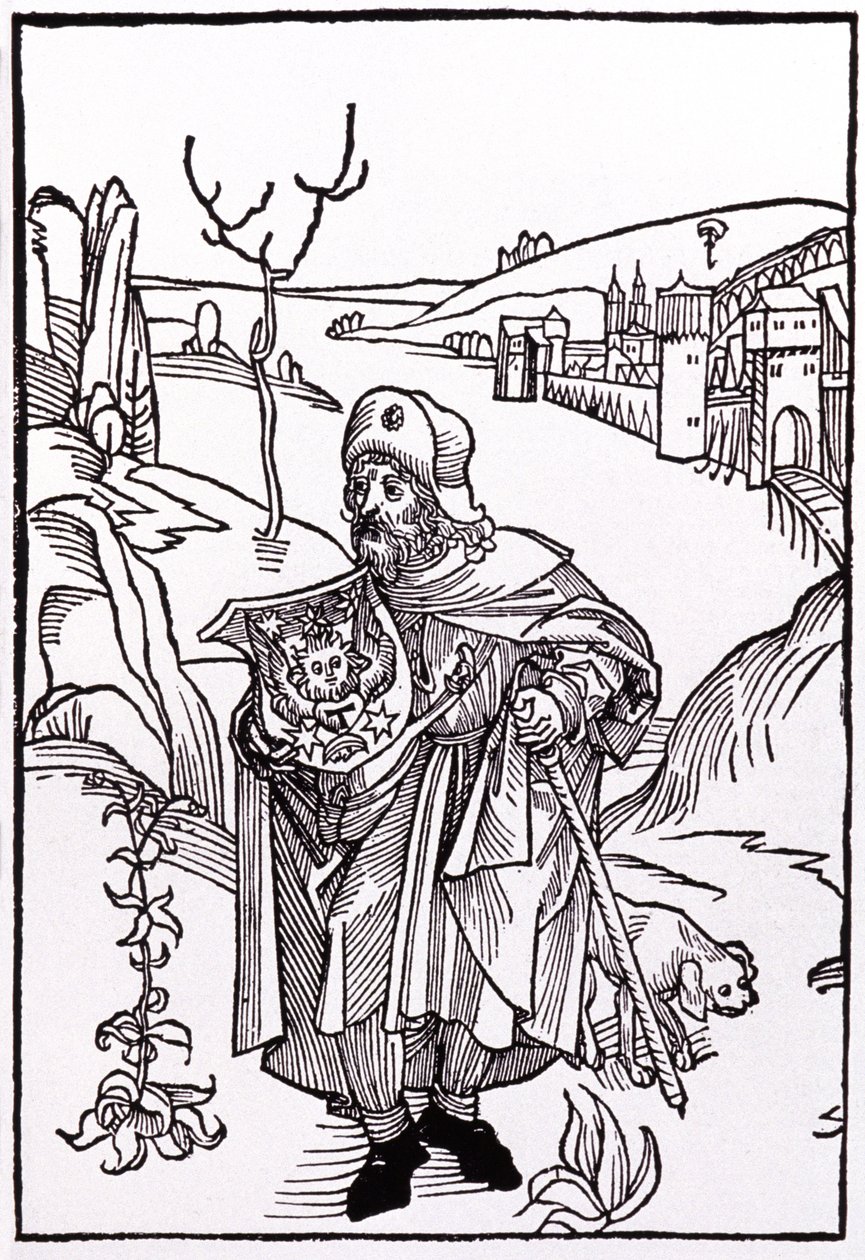 Santiago de Compostela. 1489 (metszet) alkotó: Albrecht Dürer