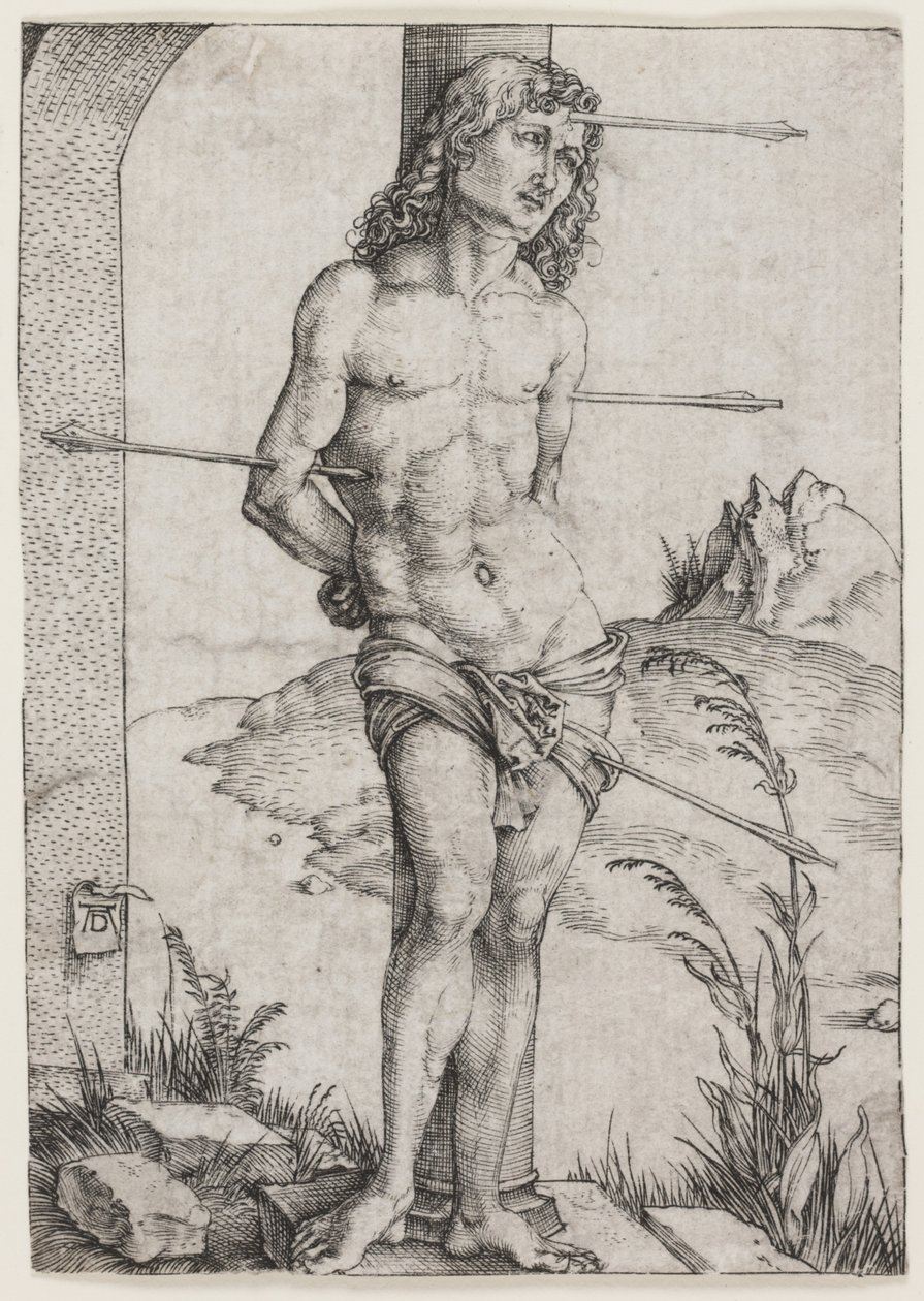 Szent Sebestyén az oszlopnál alkotó: Albrecht Dürer