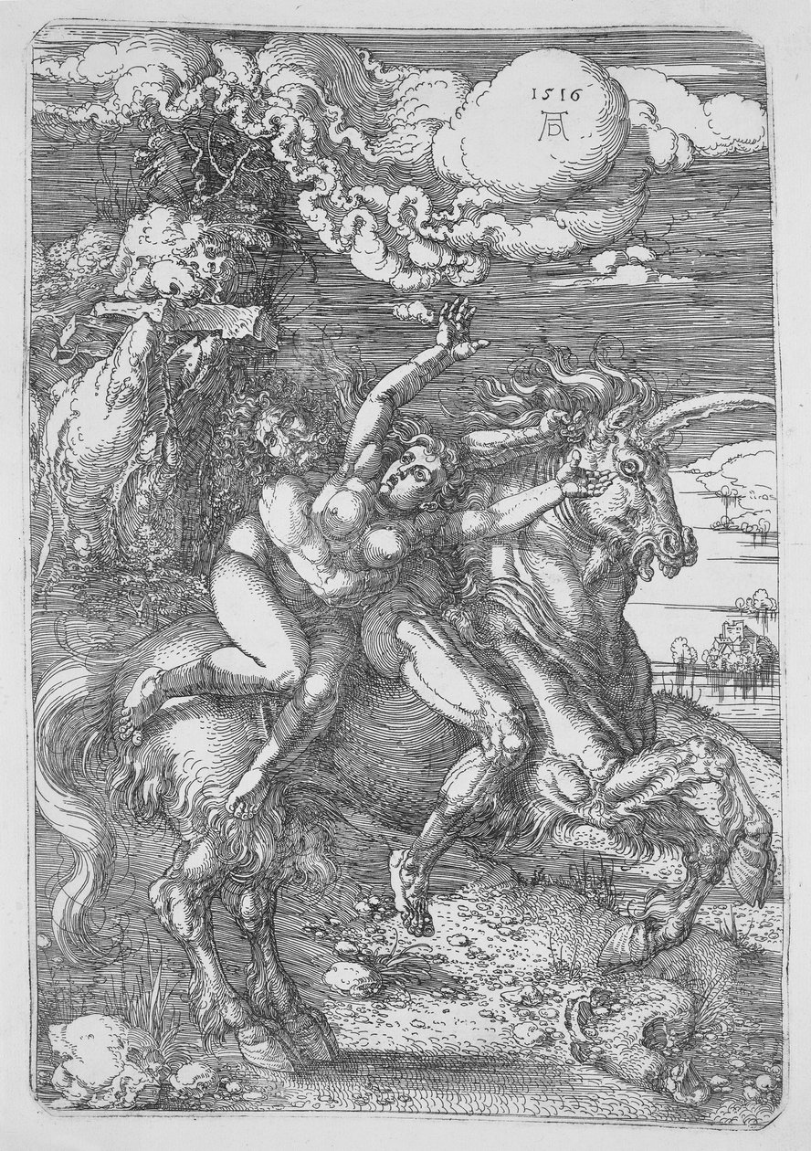Az elrablás az egyszarvún alkotó: Albrecht Dürer