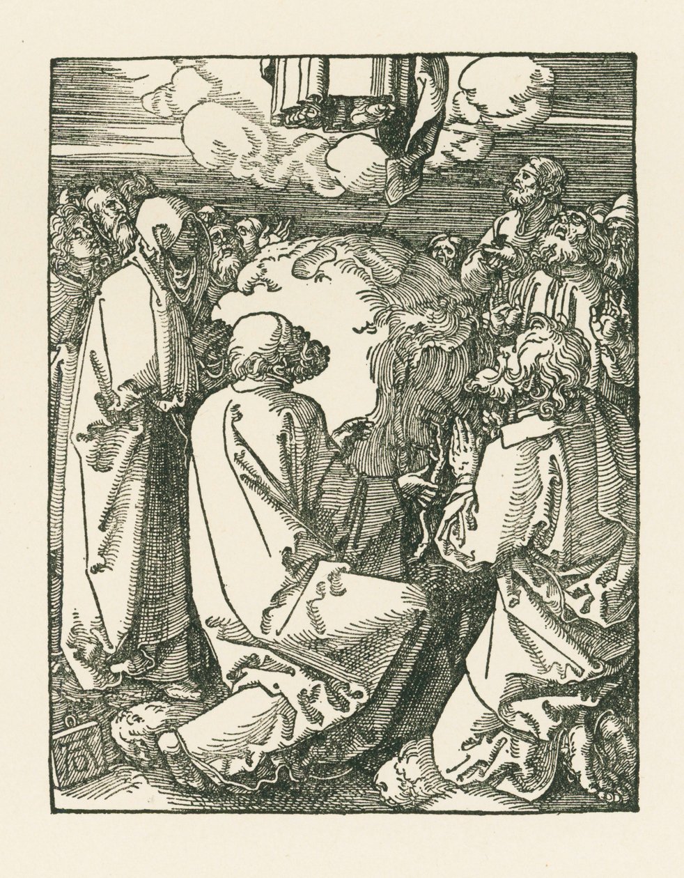 A mennybemenetel, 1510 körül (fametszet) alkotó: Albrecht Dürer or Duerer