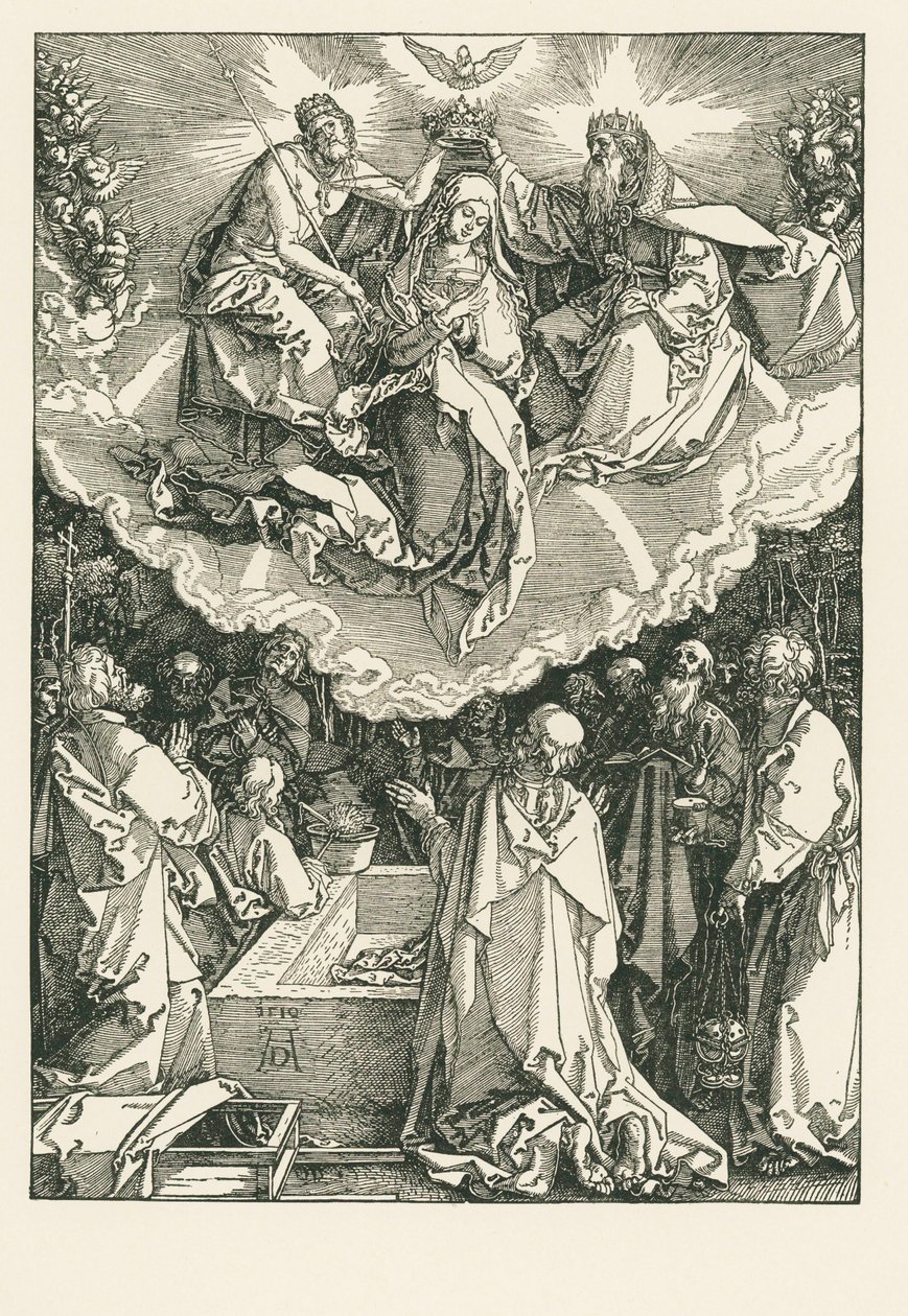 Szűz Mária mennybevétele és megkoronázása alkotó: Albrecht Dürer or Duerer