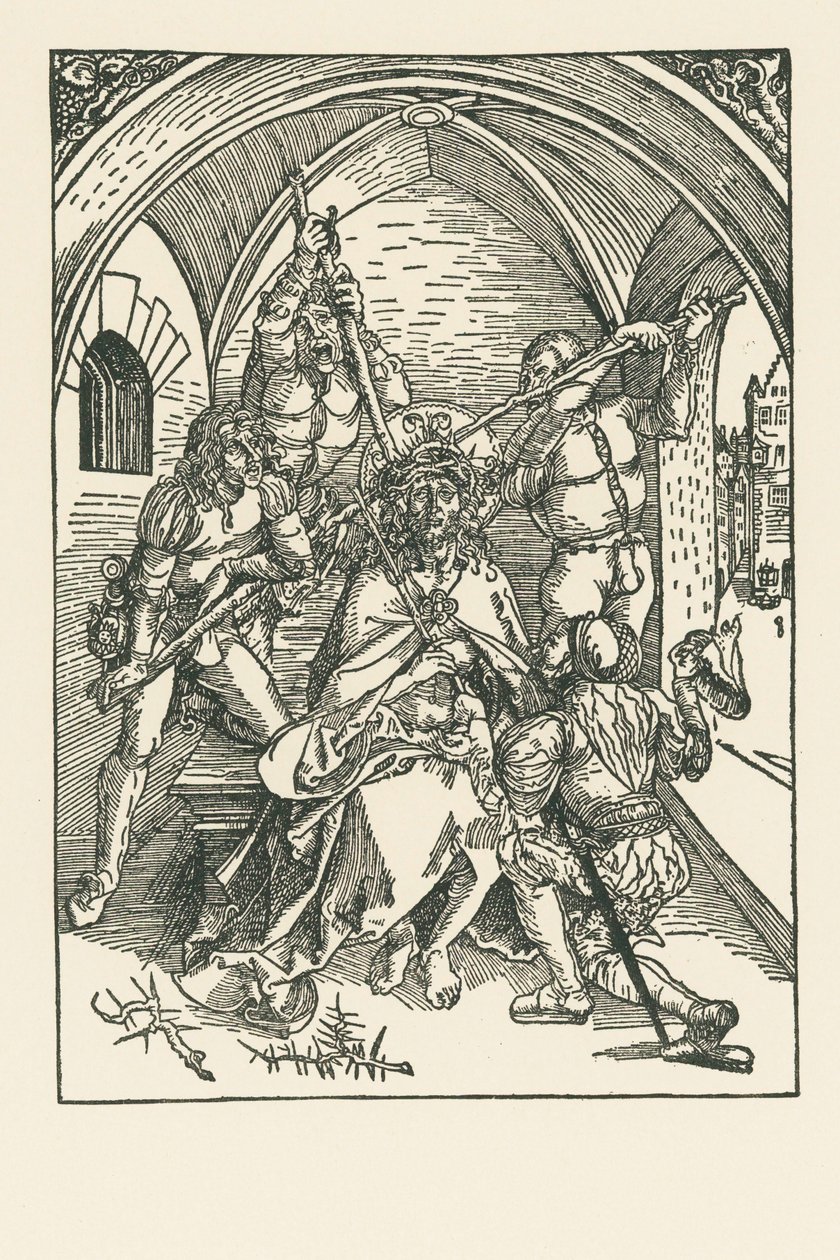 A töviskoronázás, 1500 körül (fametszet) alkotó: Albrecht Dürer or Duerer